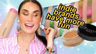 TRYING NEW INDIE MAKEUP: Monika Blunder, LH Cosmetics, Persona, Kaleidos & MORE!