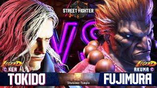 SF6Tokido (KEN)  Vs  Fujimura (AKUMA) Best Custom Room Match  SF6 DLC High Level Replays