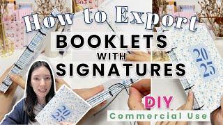 DIY How to make Booklets with Signatures - Tutorial