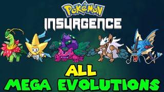 ALL MEGA EVOLUTIONS IN POKEMON INSURGENCE