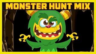 Spooky MONSTER HUNT Mega Mix - Ghost hunt, Yeti Hunt, Skeleton Learn to Count, Sharks and more