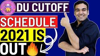 DU CUTOFF Schedule 2021 Complete DETAILS | Delhi University Big Update