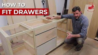 How to Fit Drawers - Save Money with DIY Wooden Drawer Slides!