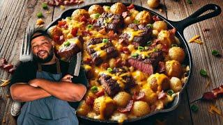 The Ultimate Loaded Steak & Potato Skillet You’ve Been Missing!