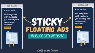 How to Add Sticky Floating Sidebar Ads in Blogger (Hindi)