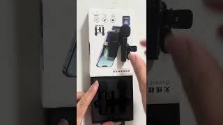 Unboxing Wireless Lavalier Microphone For Phone Android iPhone ipad Vlog Live Stream Mic #fyb#short