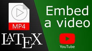 Embed a video in a LaTeX PDF document or Beamer presentation