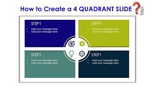 4 Quadrant PowerPoint Slide Templates for Presentations