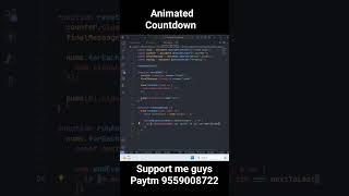 Animated Countdown | HTML CSS JavaScript Project #javascript #html #css #code #react #programming