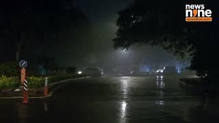 Delhi Rain Update: Heavy Showers Hit National Capital - Visuals from Moti Lal Nehru Marg | News9