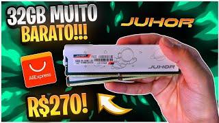 32GB de RAM por MENOS de R$ 300! Memória JUHOR do AliExpress - Mas Encontrei um PROBLEMA!