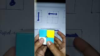 2/2 Rubik's cube solve 4 steps#short