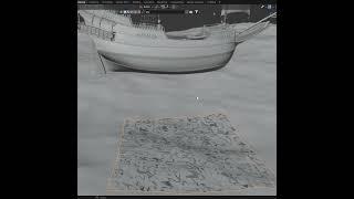 Ocean and boat simulation #blender