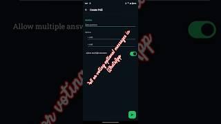 How to send poll messages in WhatsApp #polltextinwhatsapp,#pollingmessagesinwhatsapp