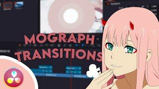 Mograph Transitions - Davinci Resolve AMV Tutorial