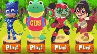 Tag with Ryan - PJ Masks Catboy vs Hero Combo Panda vs Gus the Gummy Gator - Ryan's World the Movie