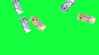 FALLING MONEY (PHP/PESOS)  GREEN SCREEN