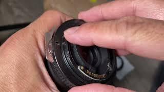 K&F Lens Mount Adaptor Nikon F/AF To EF Mount