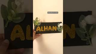 Name plate diy #alhanartistry #roomdecor