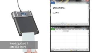 Read-a-Card RFID card ID integration (word & excel)