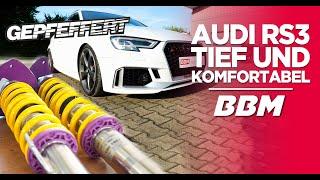 Tief und komfortabel! Audi RS3 8V Gepfeffert V3 Fahrwerk - by BBM Motorsport