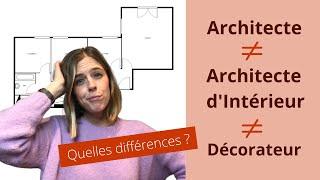 Différences entre Architecte, Architecte d'Intérieur et Décorateur : Choisir le bon interlocuteur