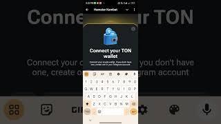 Hamster connect ton wallet simple step to follow