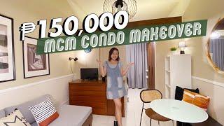 Transforming a Bare 23sqm Condo for only ₱150,000!!!🪄 MCM Inspired Design ️ // by Elle Uy