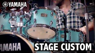 Yamaha Stage Custom drums SURF GREEN sound demo