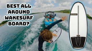 Our First Time WakeSurfing At Our New Apartment! Is This The Best All Around Board? WakeSurfing Vlog