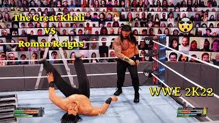 WWE 2K22 The Great Khali Vs The Roman Reigns Gameplay