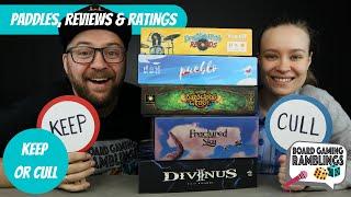 Reviewing some games, with paddles in hand! Boom! (Keep or Cull)