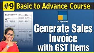 #9 Tally Prime-Create Sales Invoice with Multiple GST rate | Tally Mai GST Invoice Kaise Banate Hain
