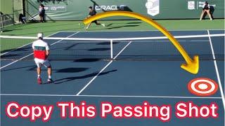 How To Hit A Perfect Cross Court Passing Shot (Tennis Singles Strategy)