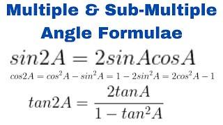 "Mastering Multiple and Sub-Multiple Angle Formulas: A Comprehensive Guide" | Lesson 12