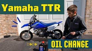 How To Change Oil In Yamaha TTR 50 Dirt Bike