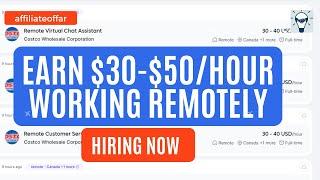 Earn $30- $50 USD per Hour Working Remotely. Work From Home Jobs.