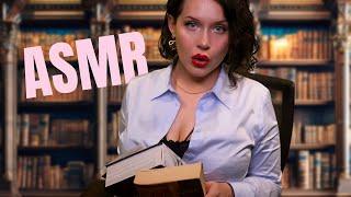 Relaxing Librarian ASMR | Whispered Book Recommendations, Page Turning, Book Categorizing