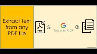 Extract text from Any PDF File (even scanned ones) using OCR pytesseract in 3 SIMPLE STEPS!