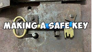 Making a key for this antique safe.