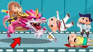 Shinchan Riding Dragon In Super Sus  | Shinchan Playing Among Us 3D | Funny Game 