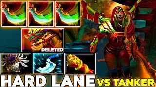 Hard Lane vs Tanker Legion Commander Hero Fast Blade Mail + Dagger Offlane Dota 2