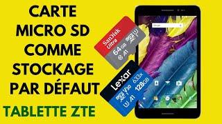 Comment définir une carte Micro SD comme stockage interne ou amovible sur une Tablette | Android