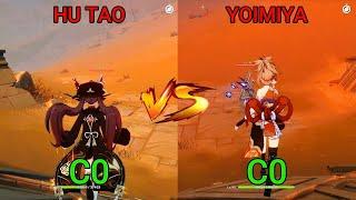 Yoimiya vs Hu Tao! Who is the best dps? GAMEPLAY COMPARISON!