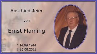 Abschiedsfeier von Ernst Flaming