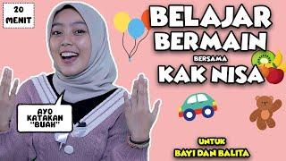 Mengenal Kata Untuk Balita - Kata Pertama Bayi, Lagu Interaktif, Nursery Rhymes Bersama Kak Nisa