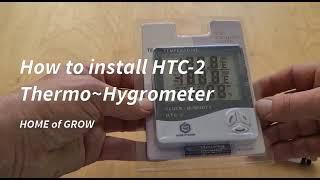 Unboxing & How to install HTC 2 Thermo- & Hygrometer mit Uhrzeit