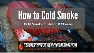 How to cold smoke - cold smoking salmon and cheese