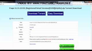 How to get Fraps 3.4.7 Full Version Free Download tutorial !!
