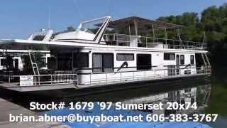 Houseboat- 97 Sumerset 20x74 from BuyaBoat.net Stock# 1679